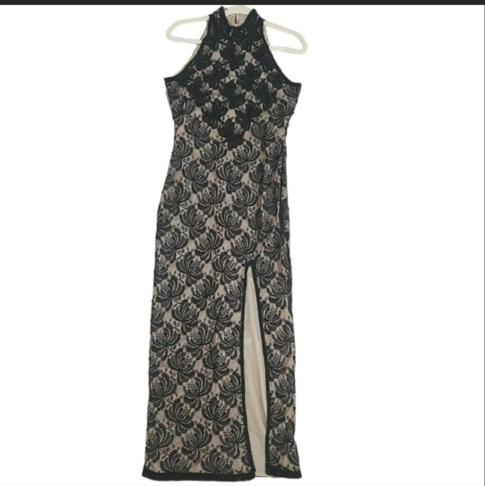 Vintage 90s DEADSTOCK Laurence Kazar beaded dress Beautiful dress. Fully beaded